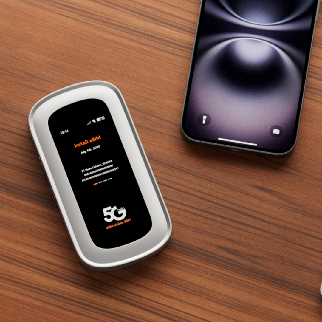 Unlock 5G eSIM Hotspot, No APN Setup