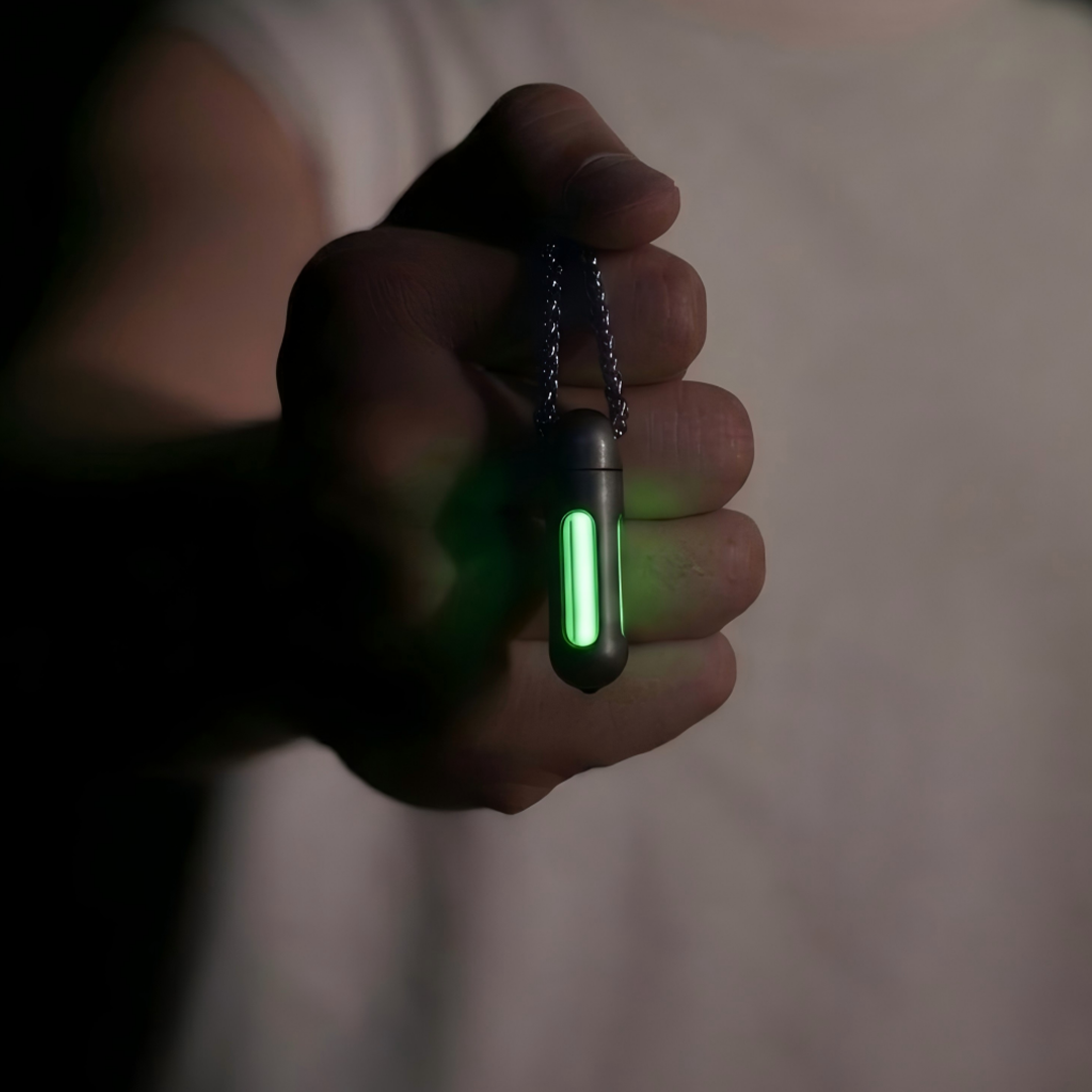 Gr5 Titanium Capsule With 25-Year Glow