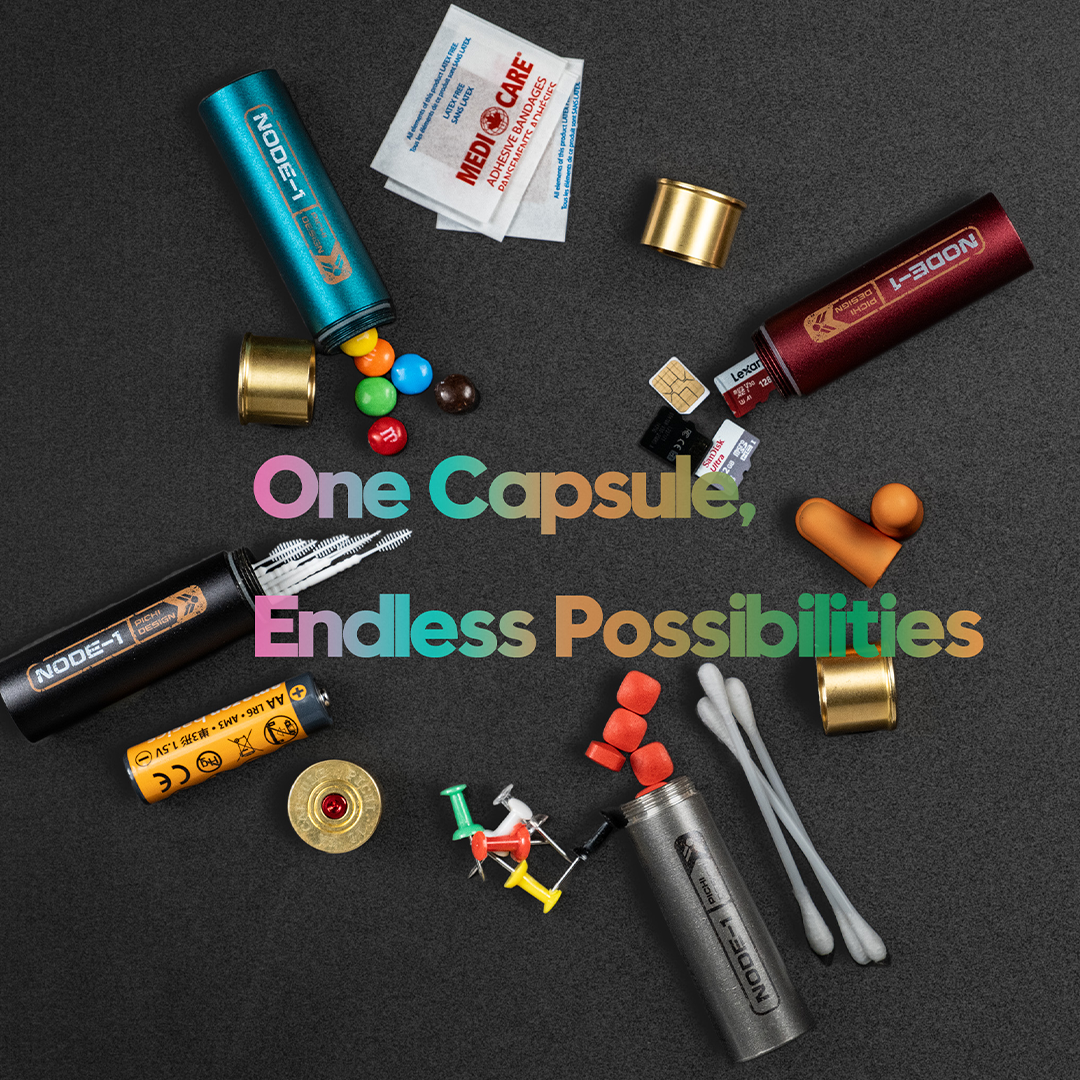 Titanium & Aluminum Capsule For Storage & More