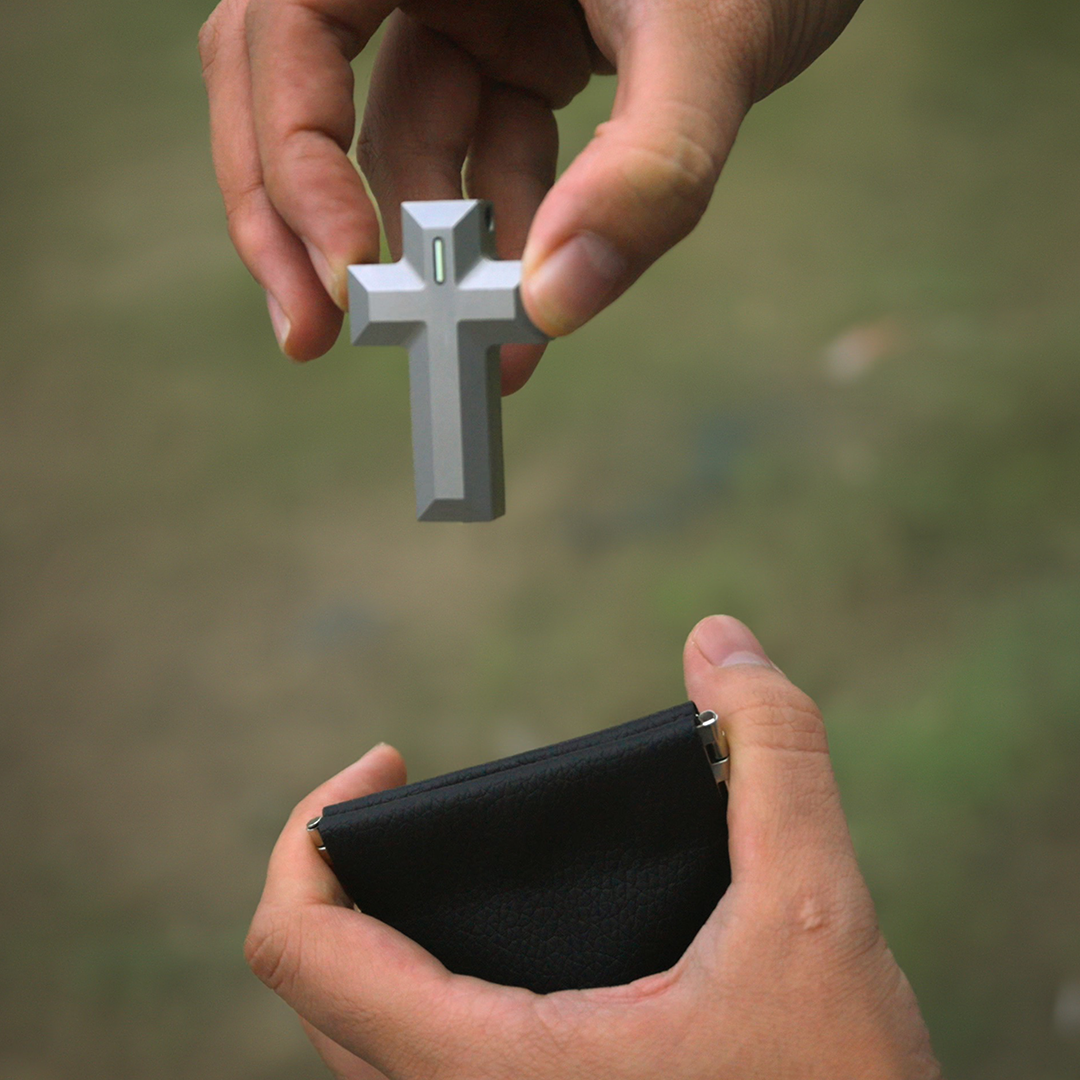 Titanium Cross With Secret Storage