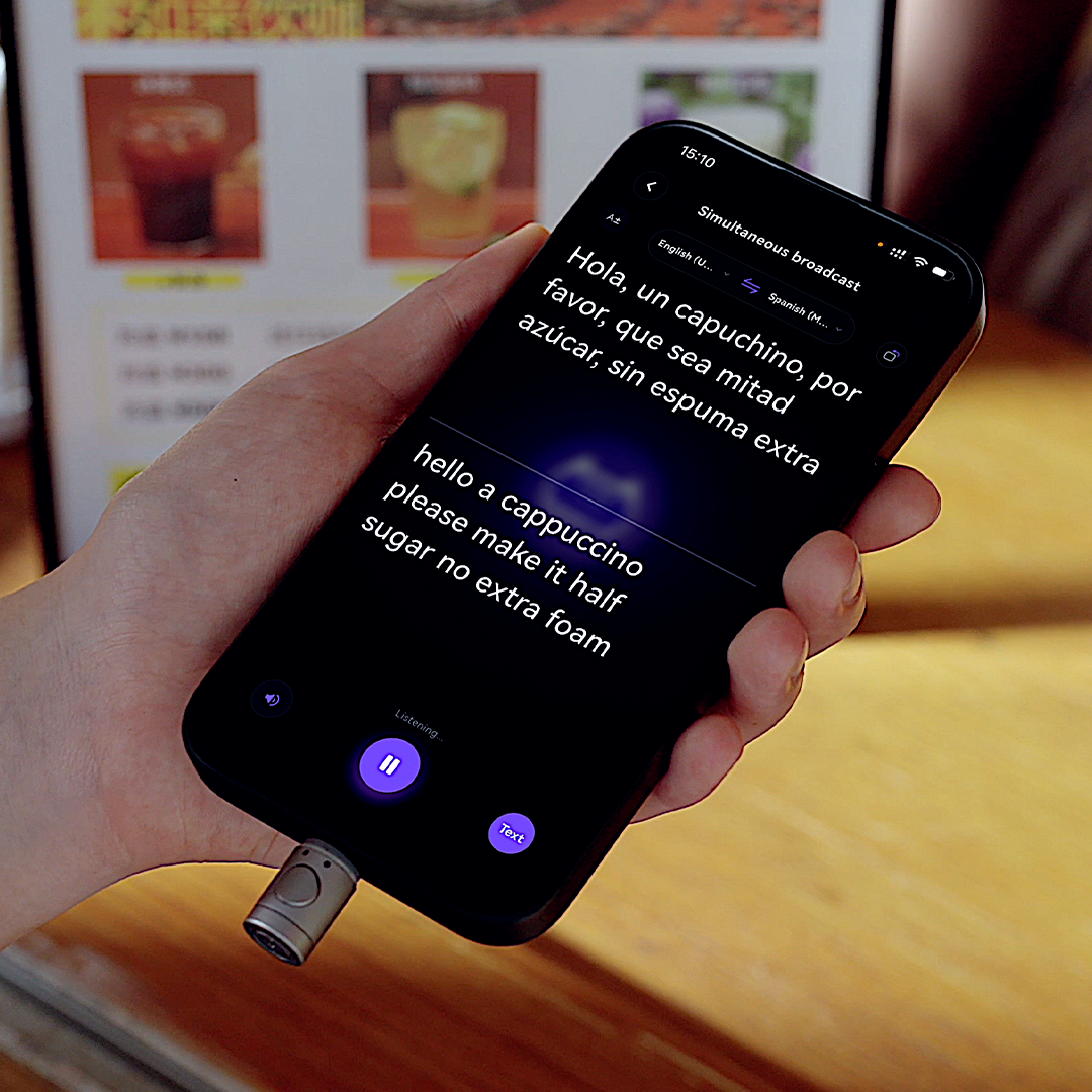 7.4g Wearable AI Translator