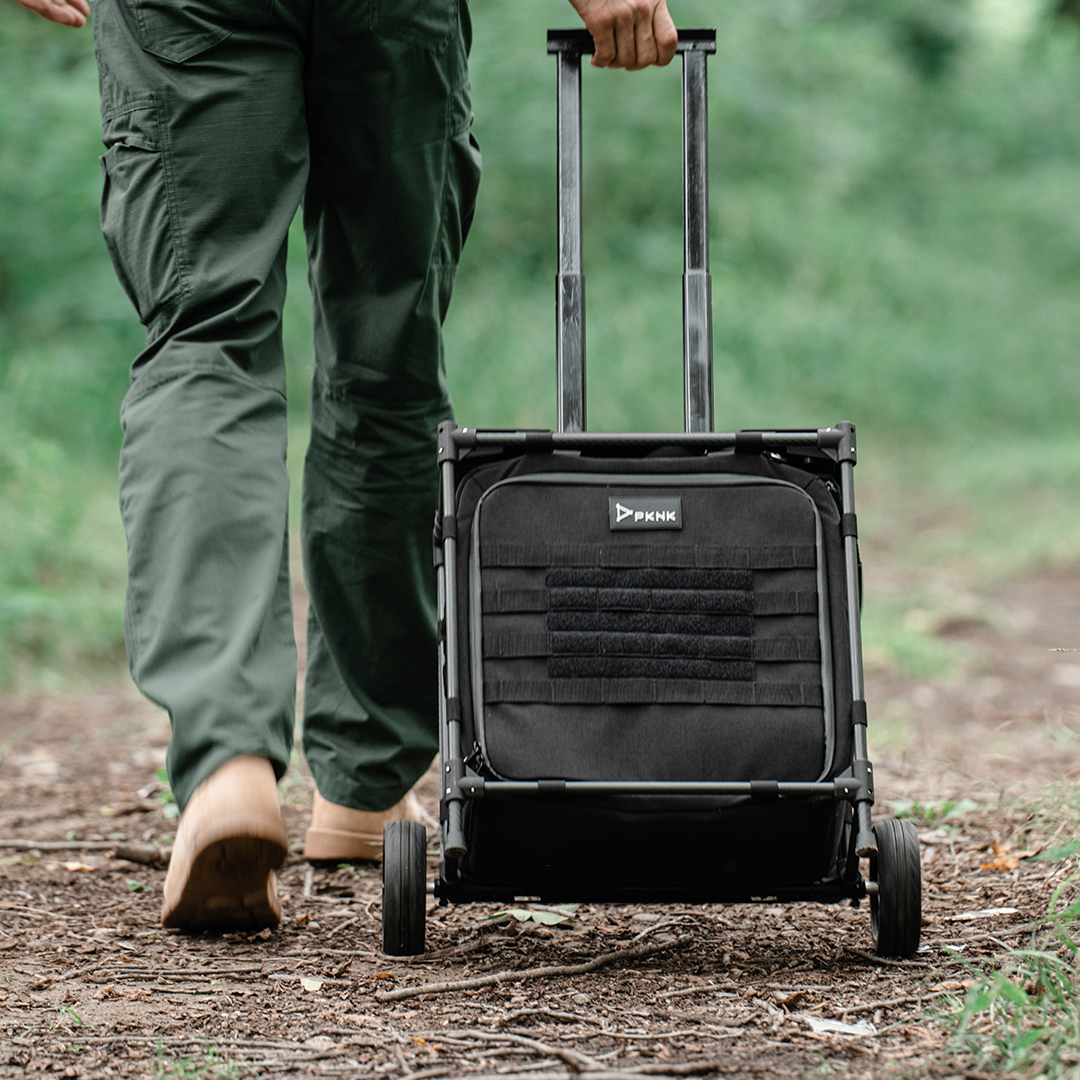 Lightweight Tactical-Style Camping Table & Trolley