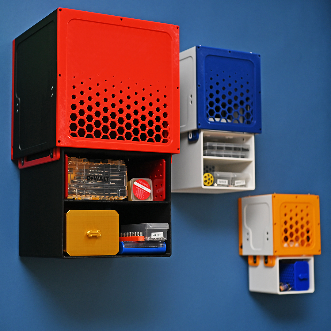 3D-Printable Dropdown Storage System