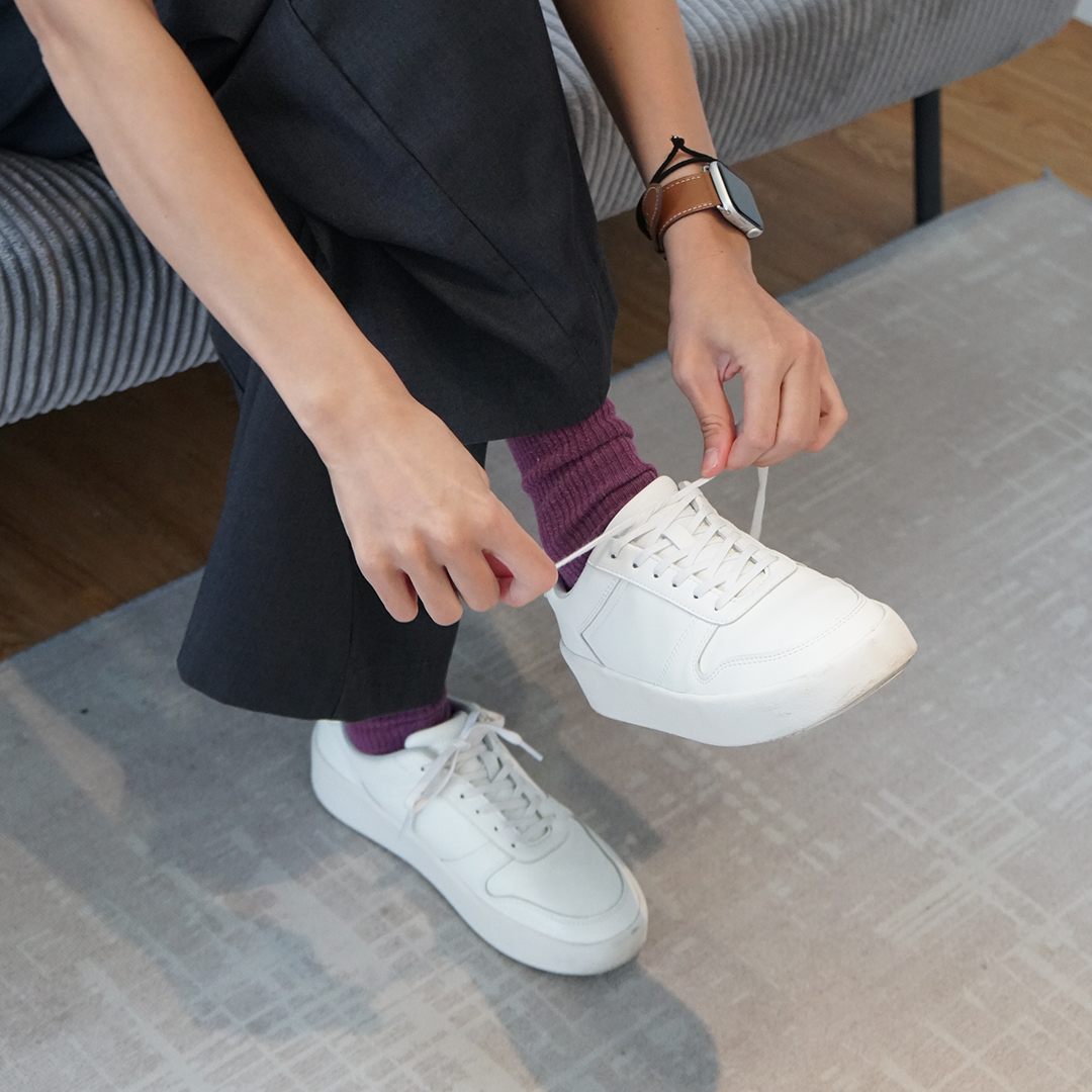 Classic White Sneaker Engineered To Stay White