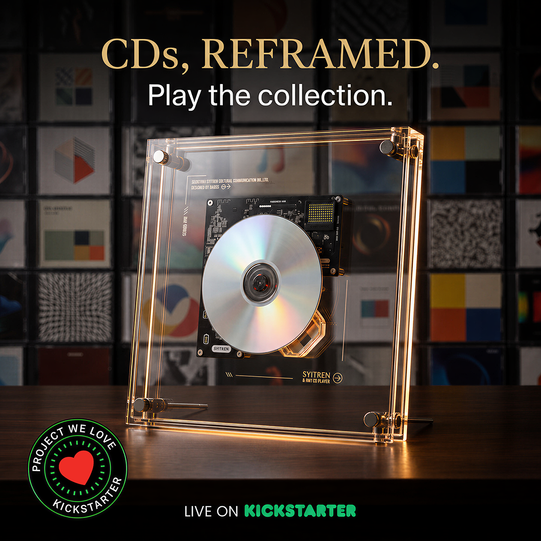 Transparent Wall-Mount CD Player