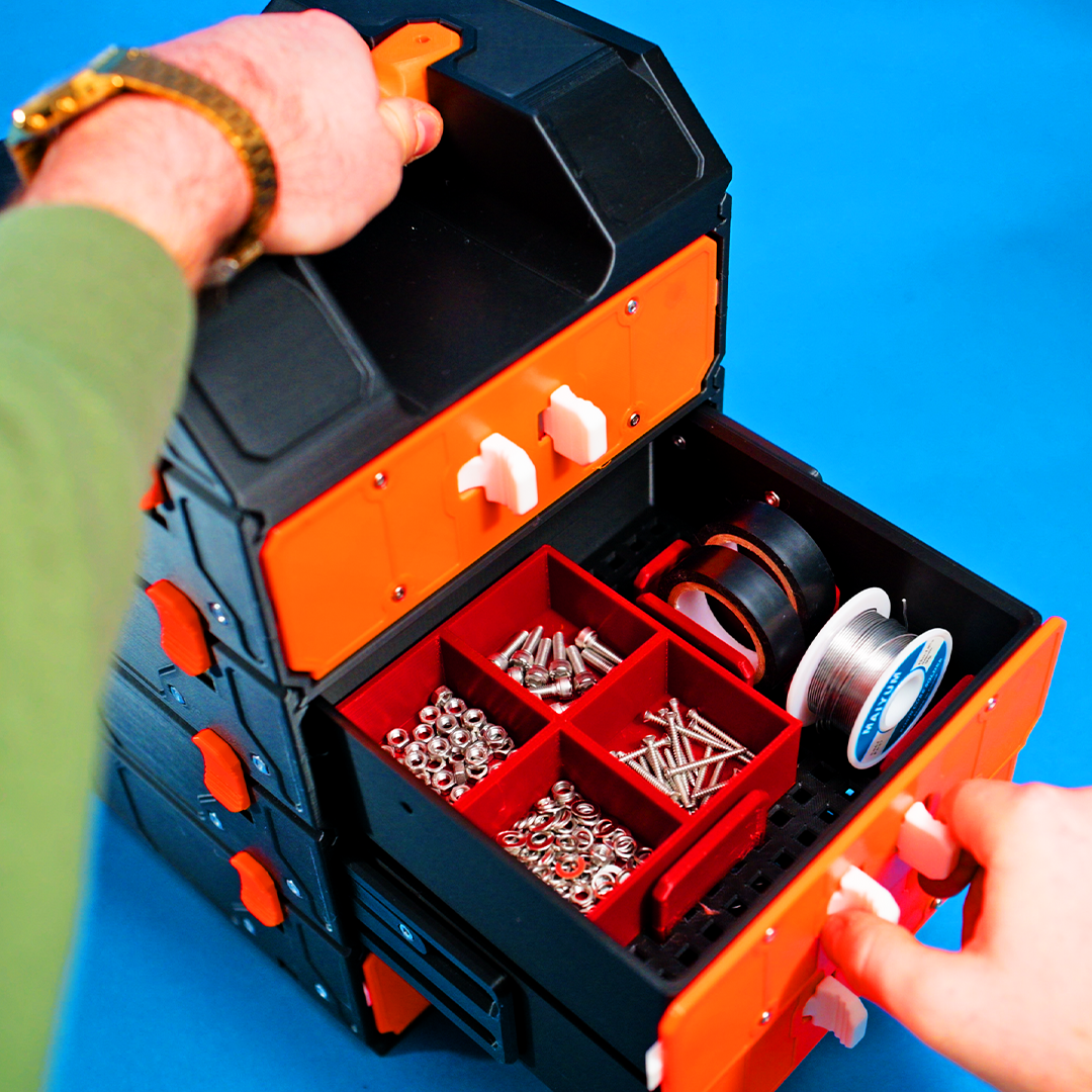 Modular 3D-Printable Tool Drawers