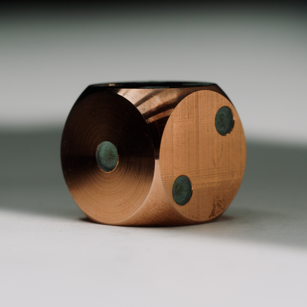 Forged Mokume Dice, CNC Perfected