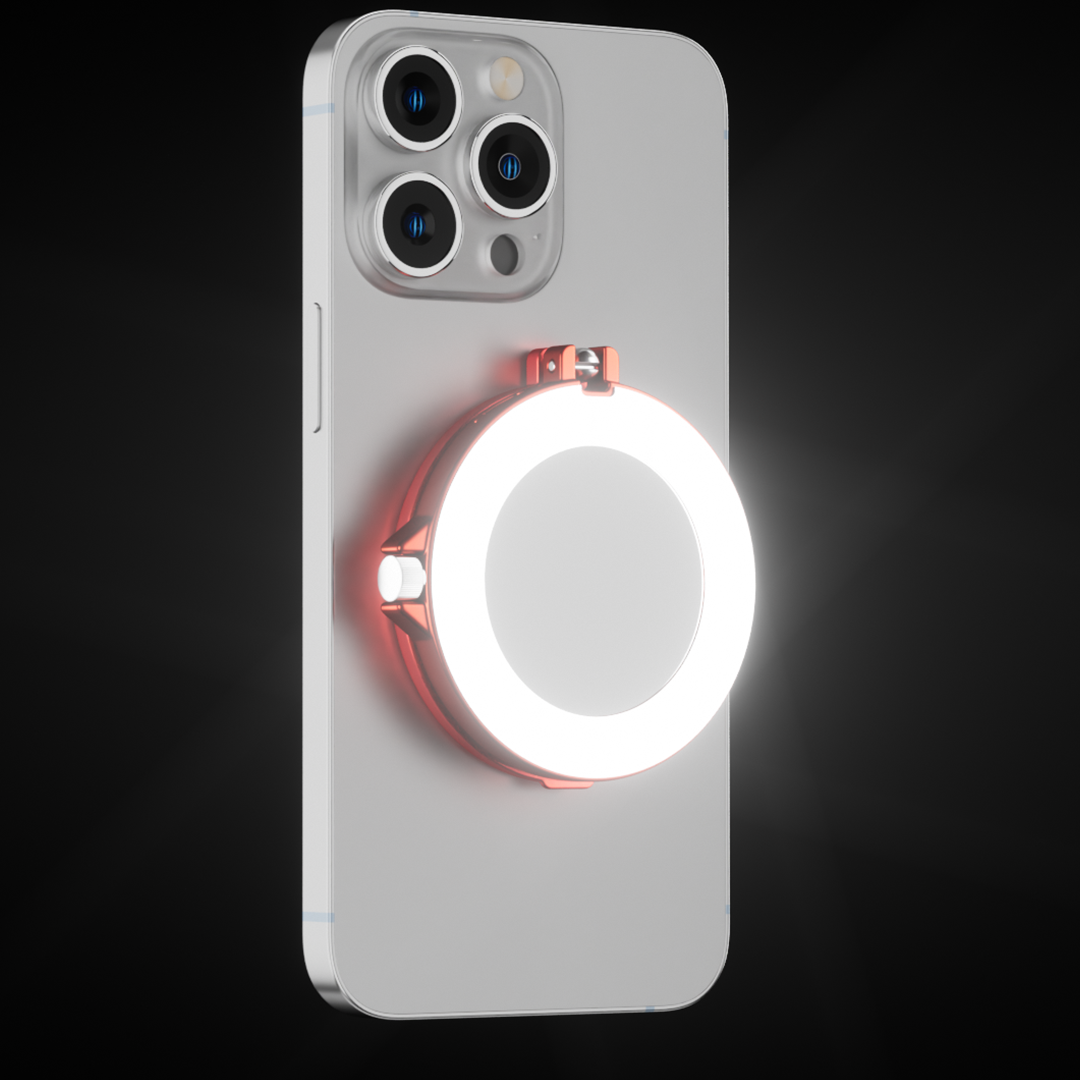 MagSafe Ring Light With Mirror & Phone Stand