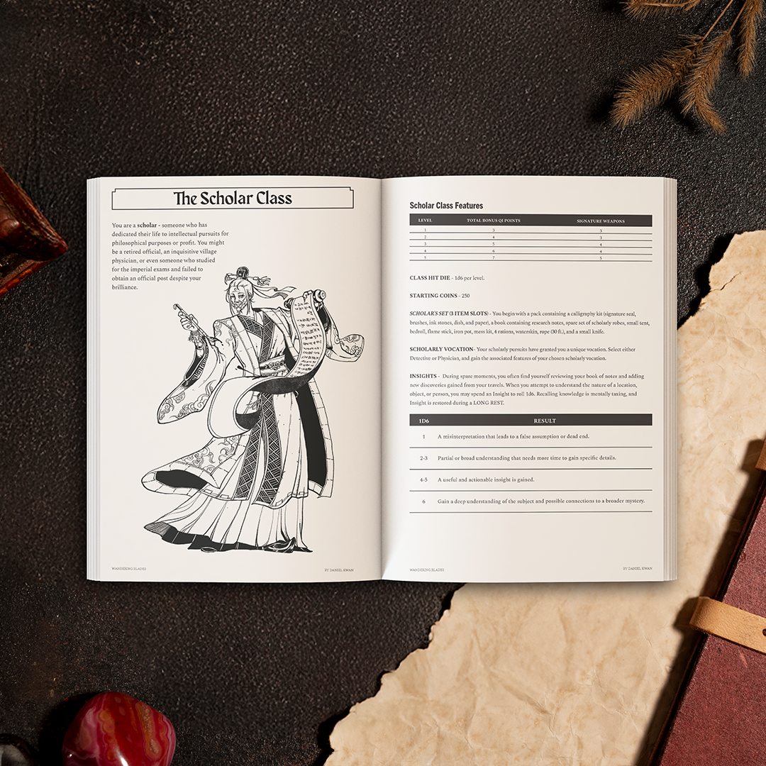 A Heroic Wuxia Inspired Roleplay with Tactical Combat