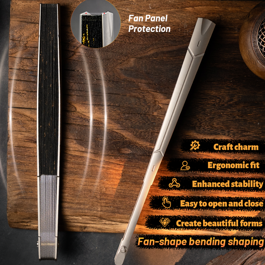 Grade 5 Titanium Folding Fan