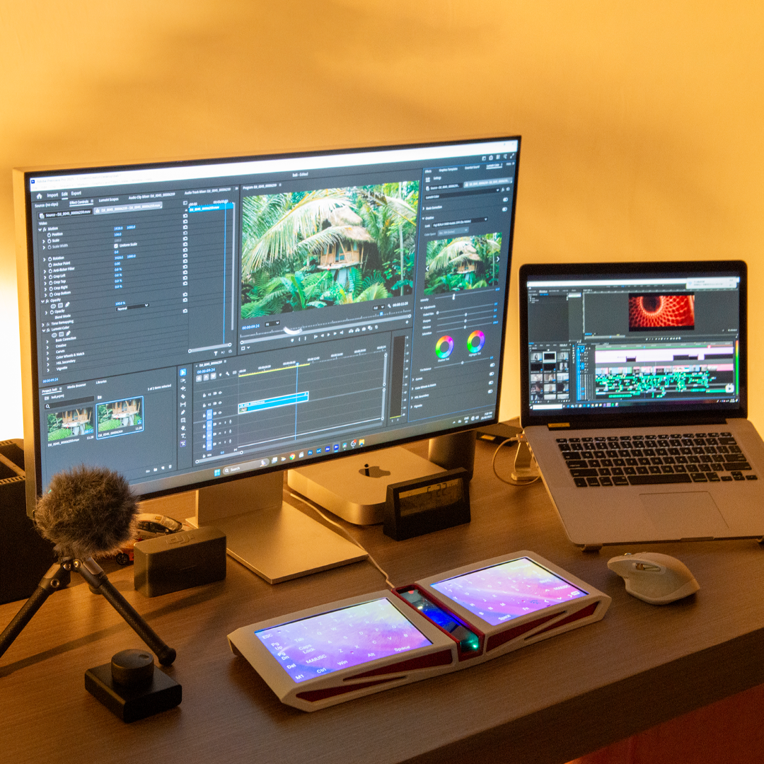 The Hall-Effect Keyboard With IPS Display