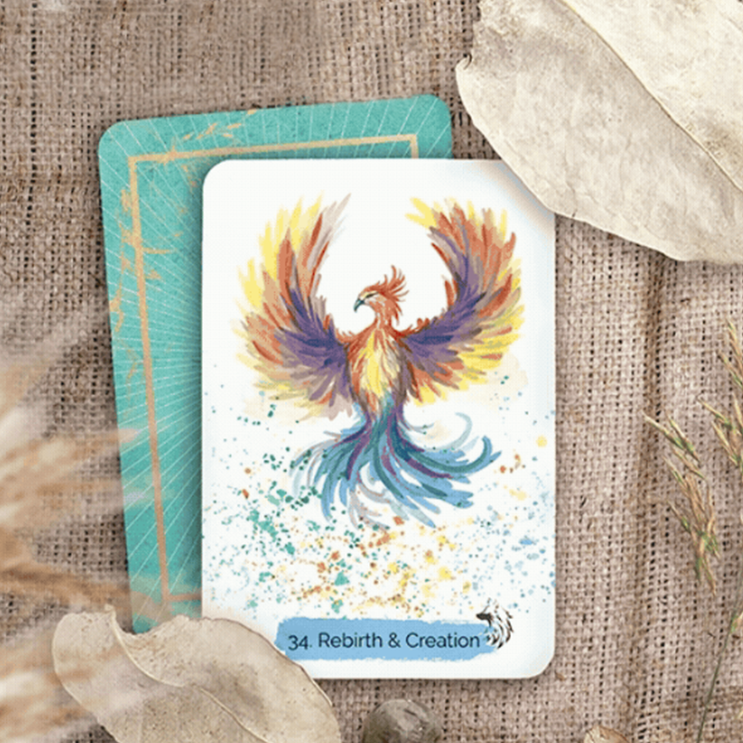 56 Hand-Painted Oracle Cards for Soul Wisdom