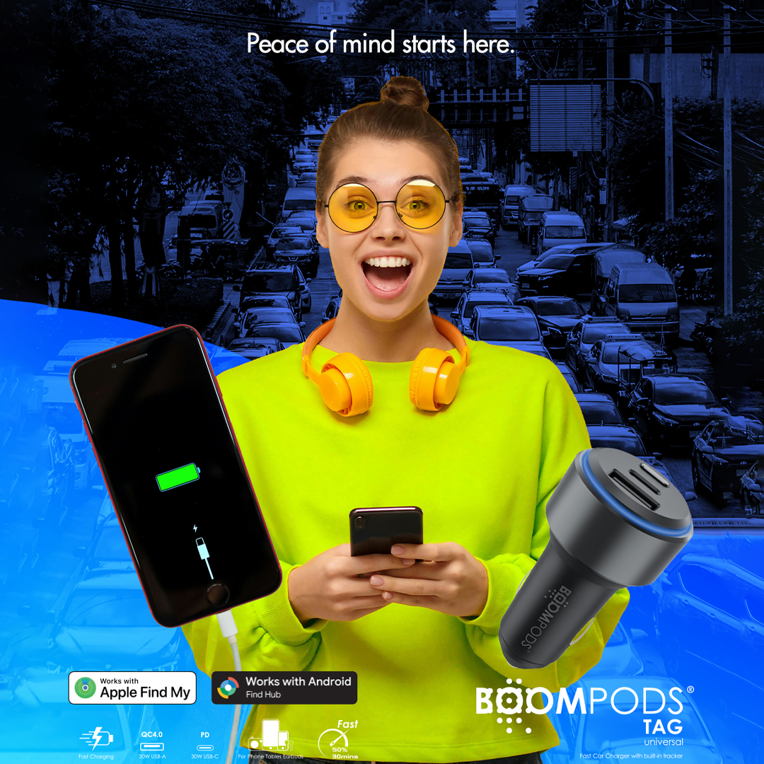 Fast Charger With Apple/Android Tracking