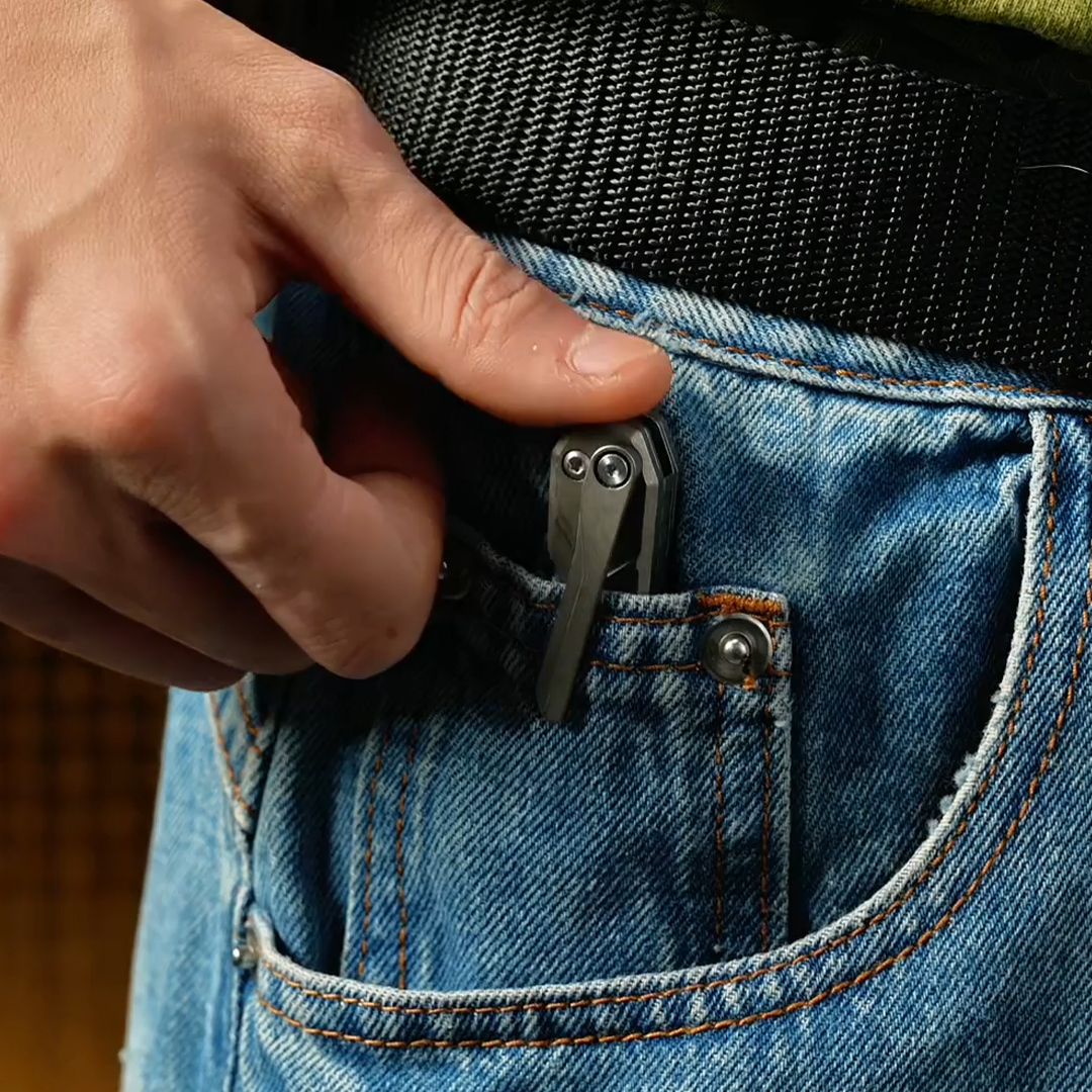 M390 Titanium Pocket EDC With Opener
