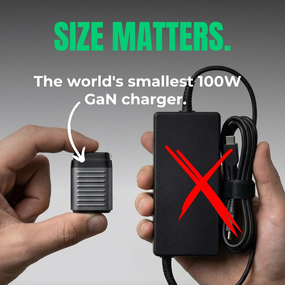 World's Smallest 100W Charger