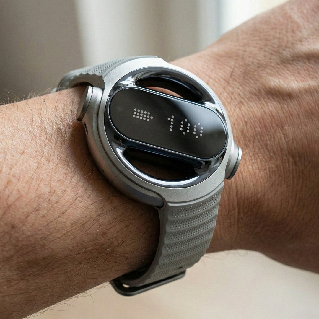 2-in-1 Watch With Open-Ear Earbuds