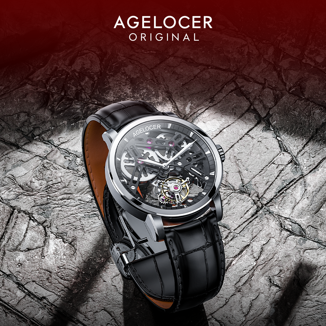 Hollow Free-Sprung Balance Flying Tourbillon Watch
