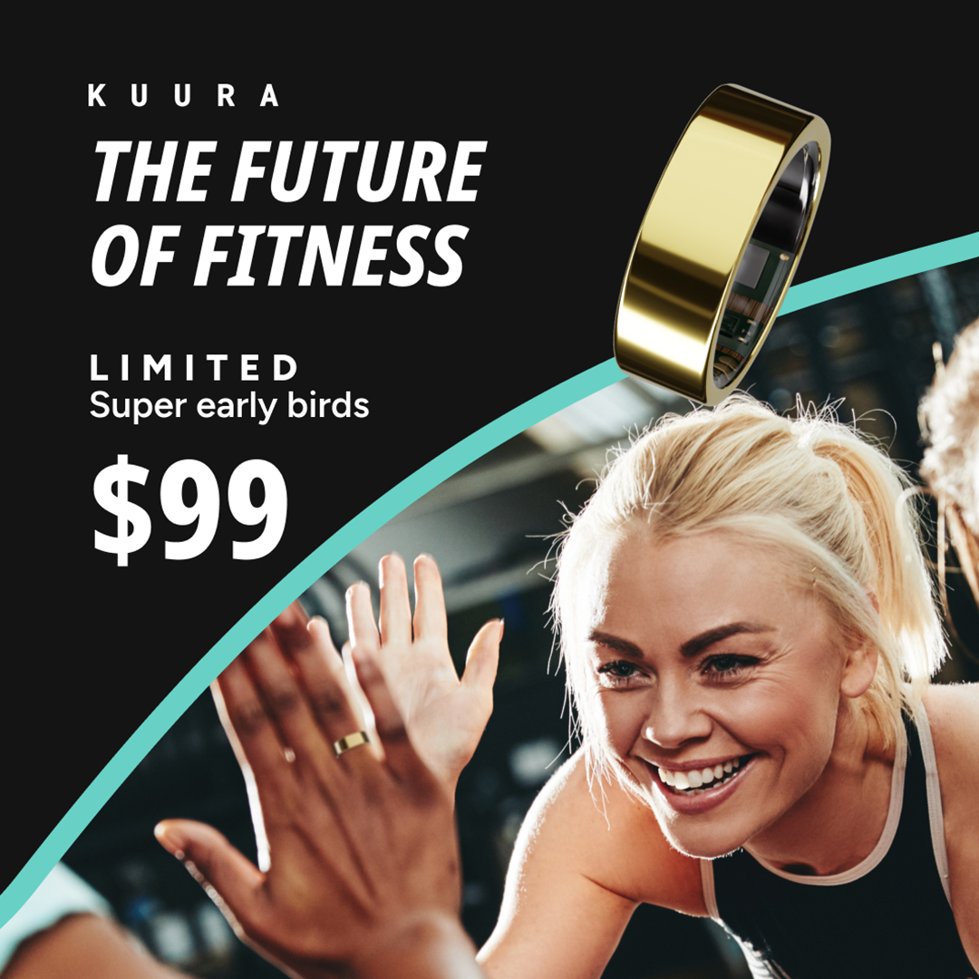 The Titanium Wearable Fitness Tracker Ring