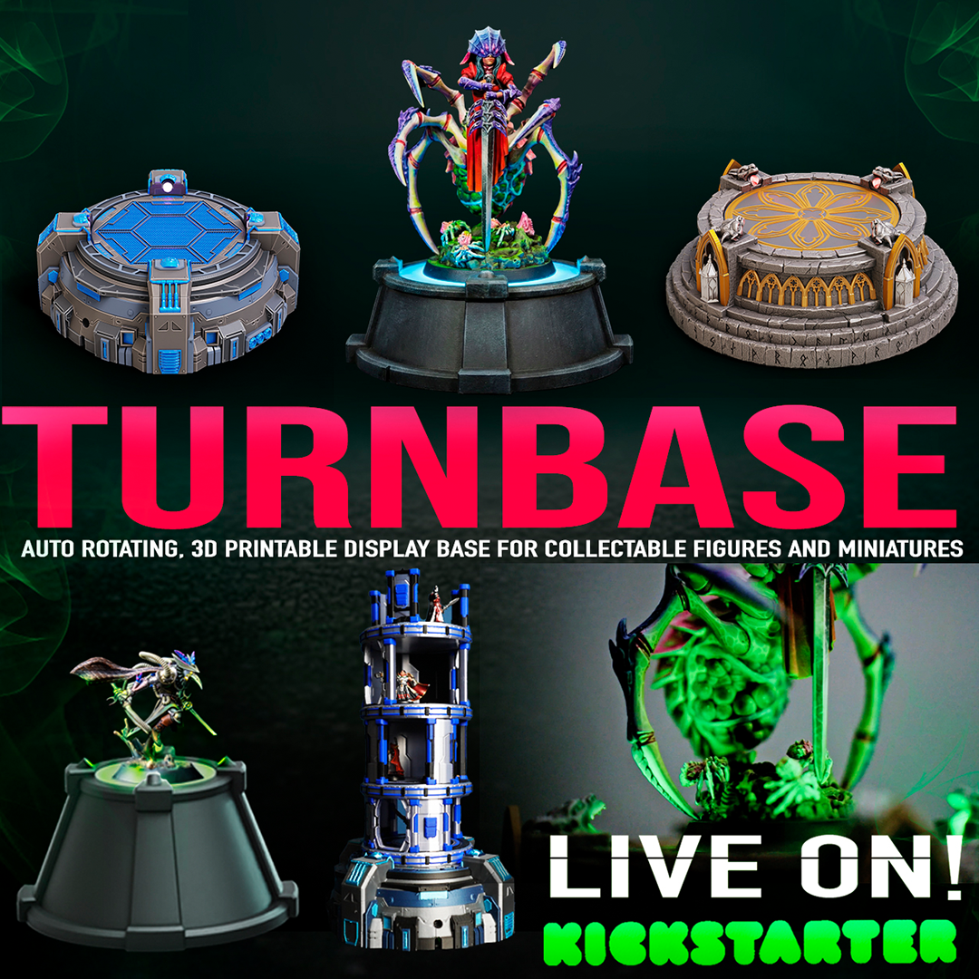 3D-Printable Rotating Figure Stand