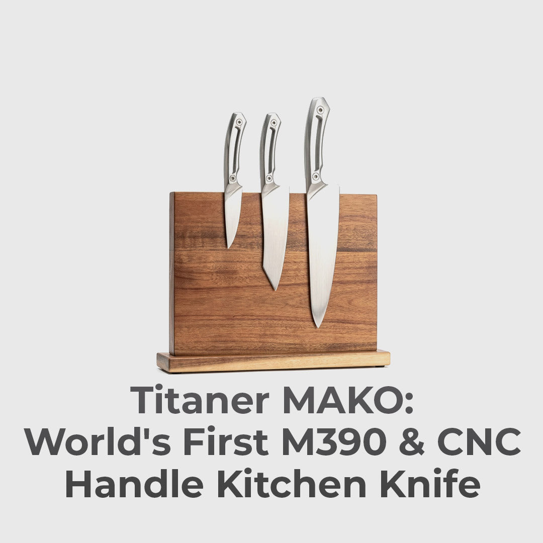 World's First M390 CNC Handle Knife