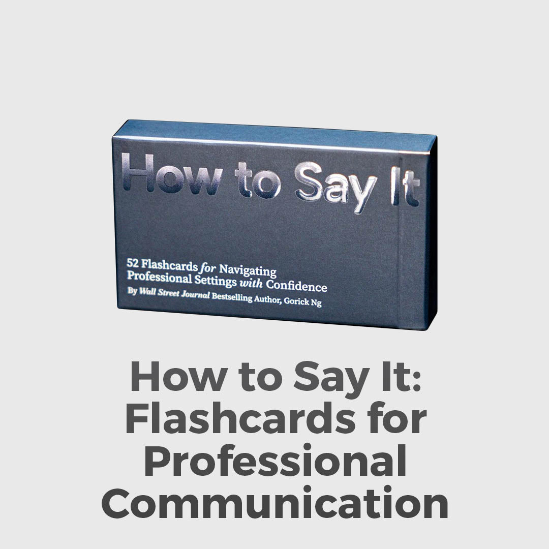 Portable Flashcards For Professional Communication