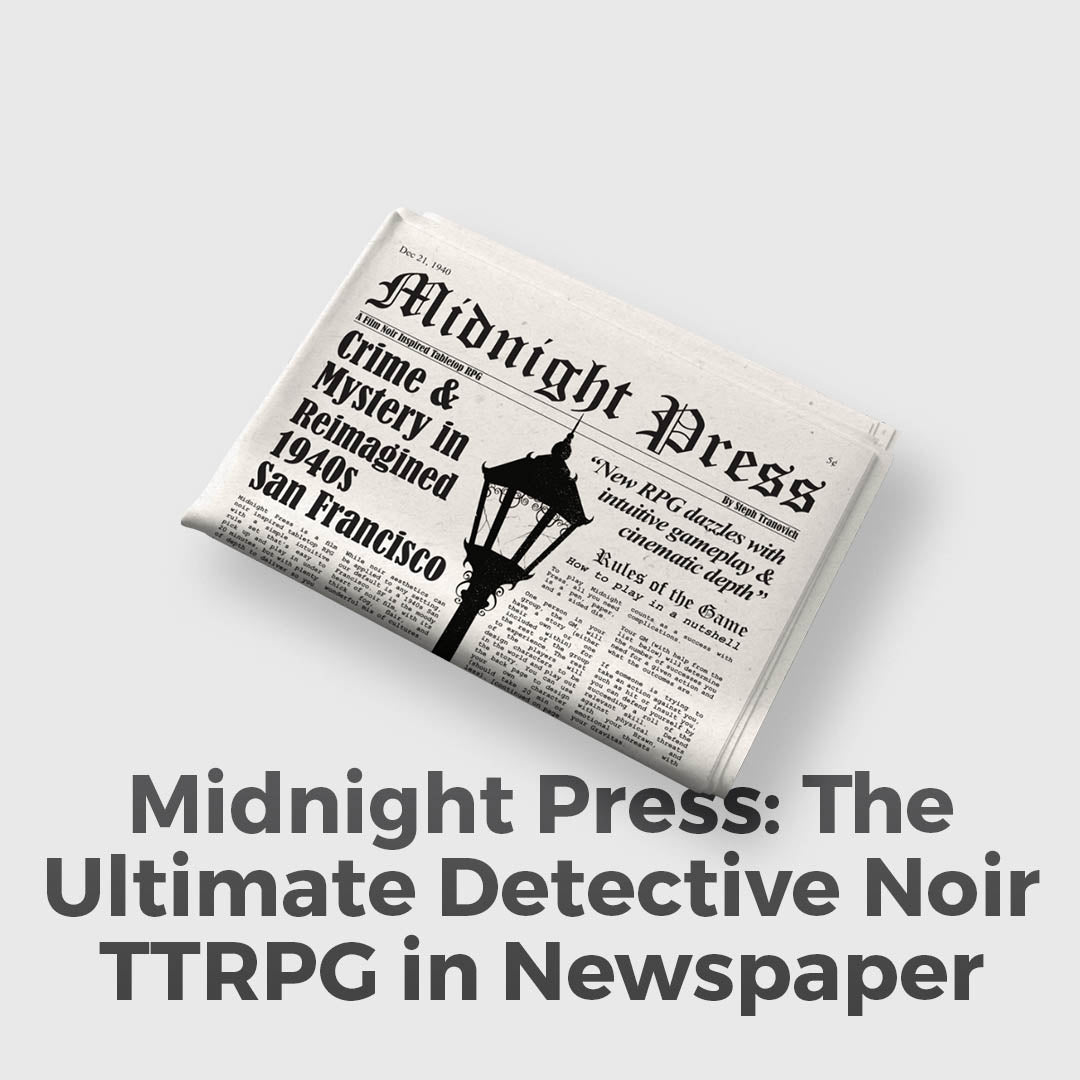The Ultimate Detective Noir TTRPG