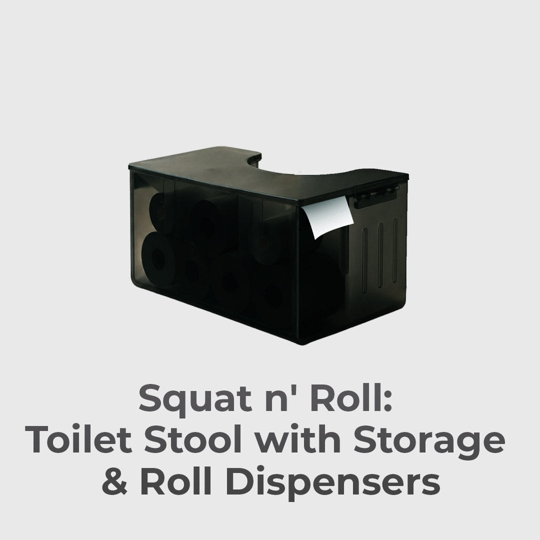 Squat-Height Stool With Hidden TP Storage