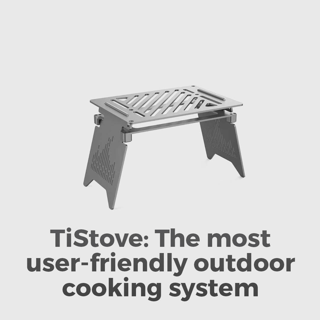 Outdoor Titanium Stove, Fuel It Your Way