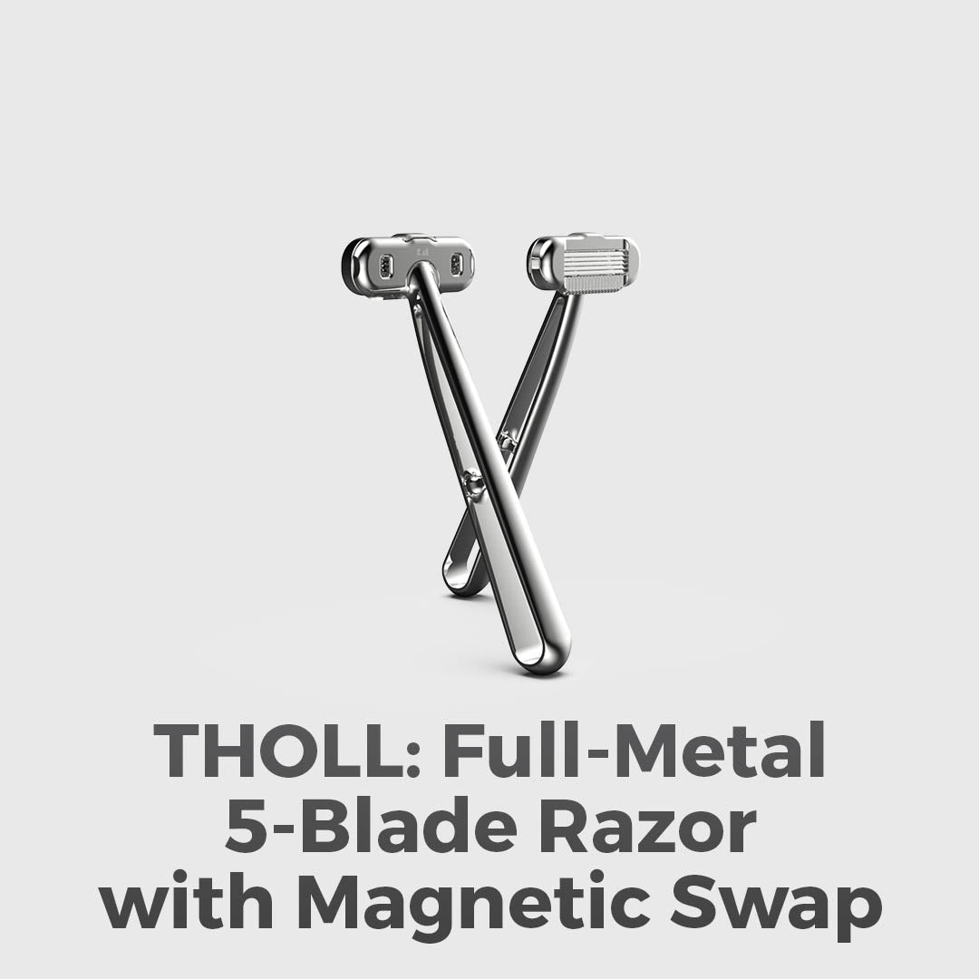 Full-Metal 5-Blade Razor, Magnetic Swap