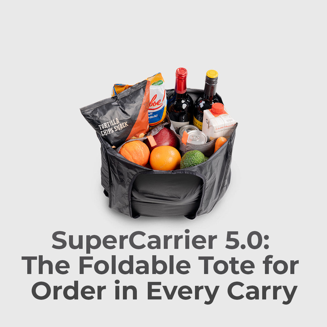 Foldable Tote With Magnetic Dividers