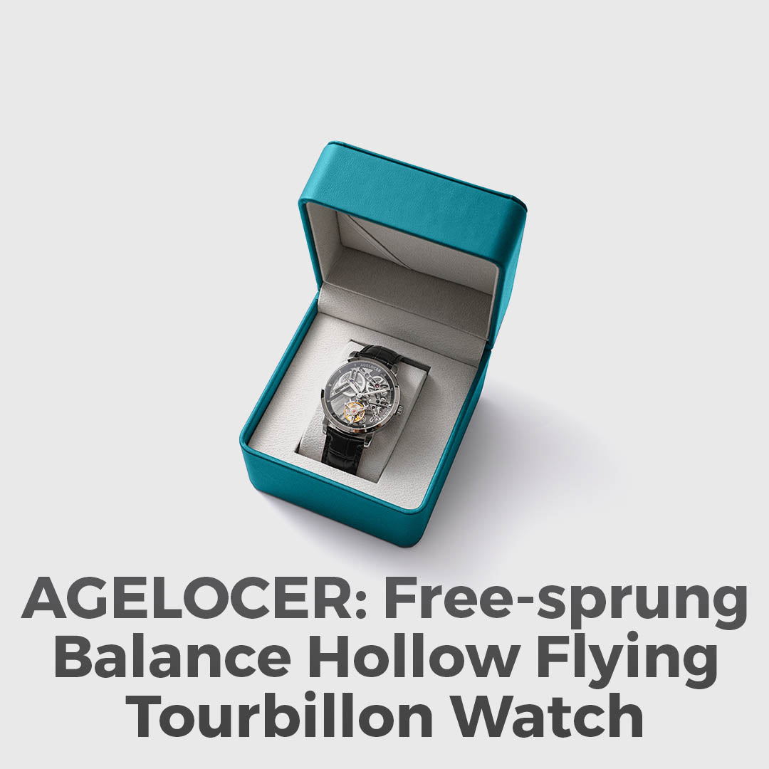 Hollow Free-Sprung Balance Flying Tourbillon Watch