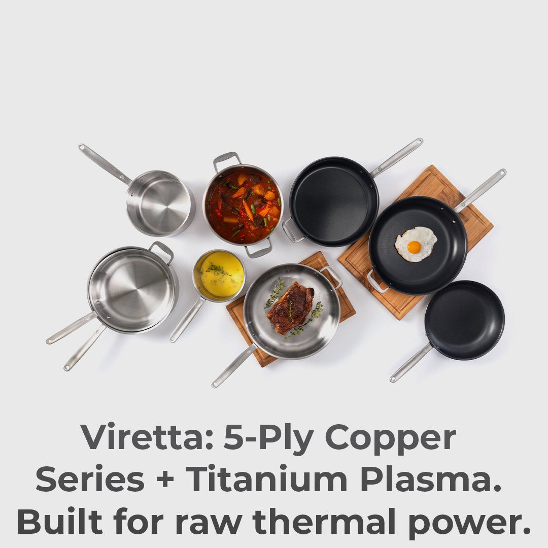 Copper-Core & Titanium Plasma Cookware