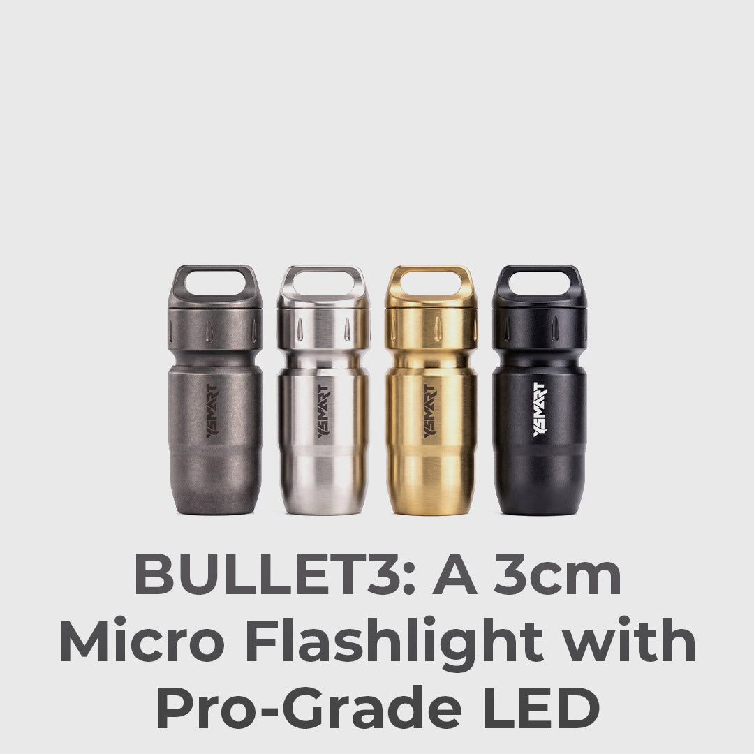 3cm Micro Flashlight, Pro-Grade LEDs