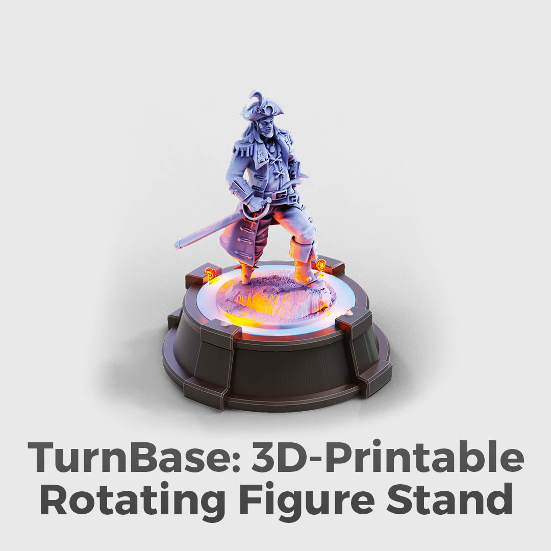 3D-Printable Rotating Figure Stand