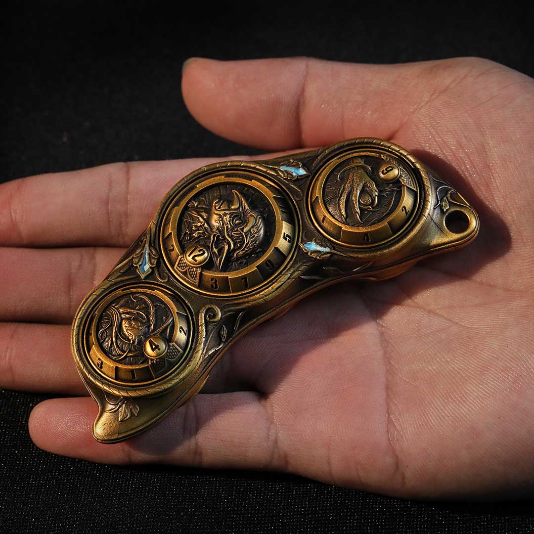6-in-1 Metal Rotating RPG Dice Artifact