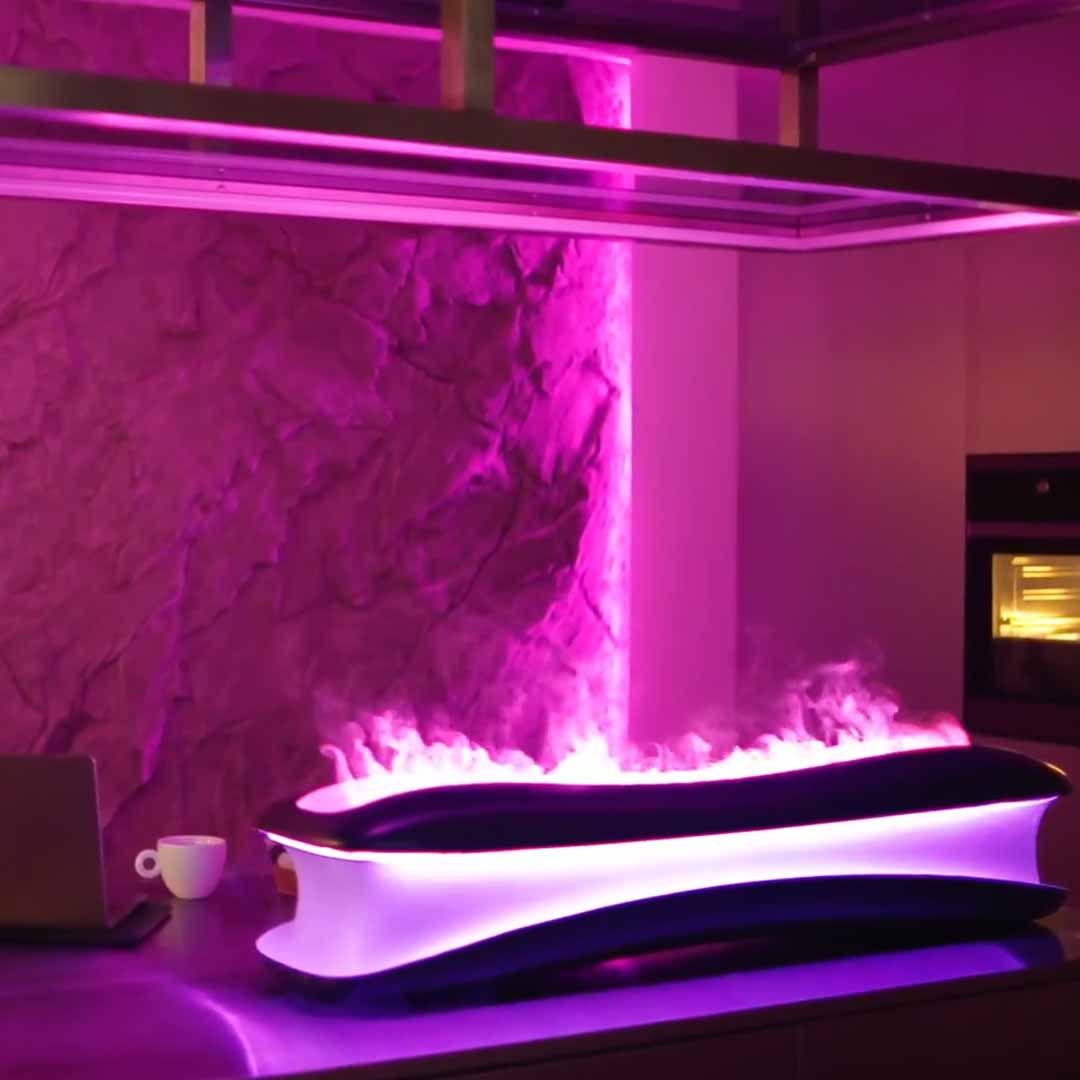 Hyper-Realistic Cold Flames Powered By Water