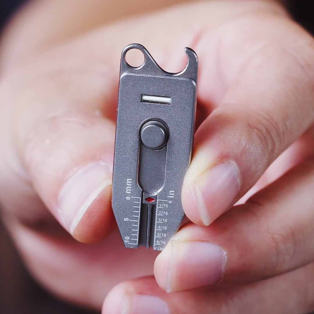 Titanium 6-in-1 Key Caliper