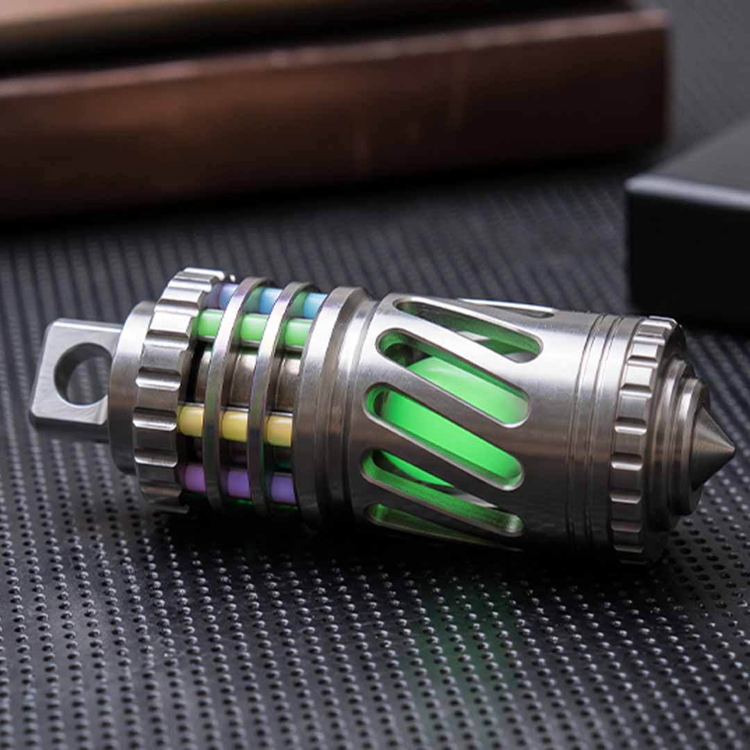 Titanium Tritium Keychain, 25-Year Glow