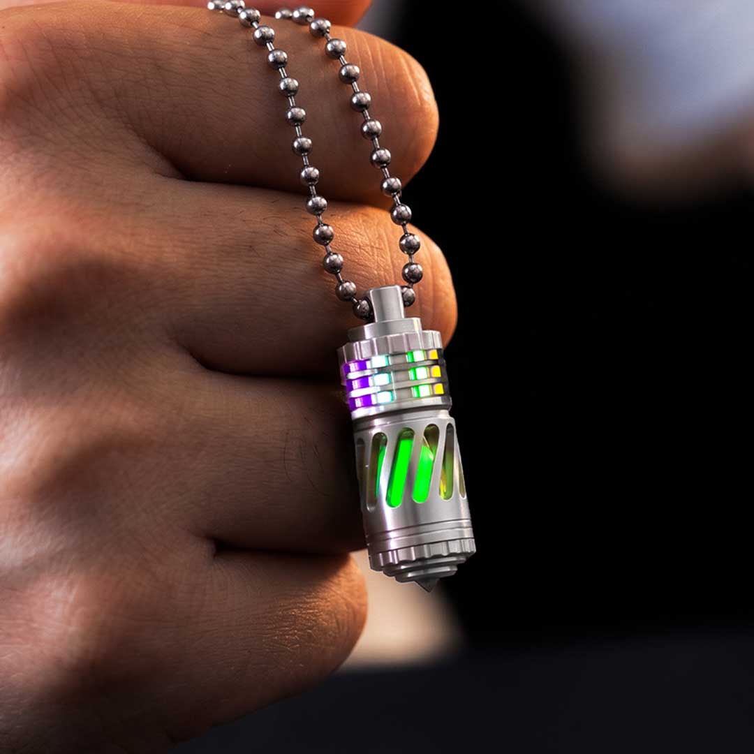 Titanium Tritium Keychain, 25-Year Glow