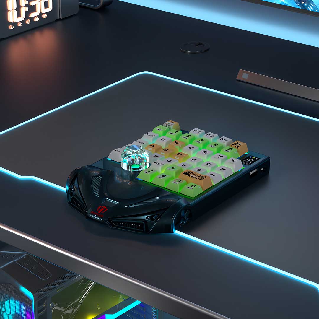 Minimalist One Handed Keyboard For Gamers