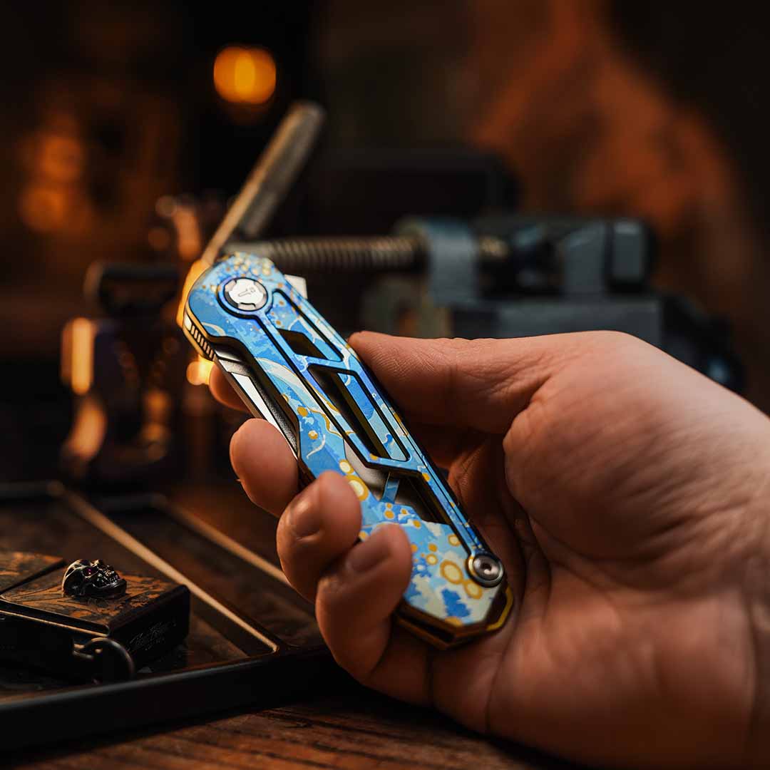 M390 Power Meets Starry Titanium