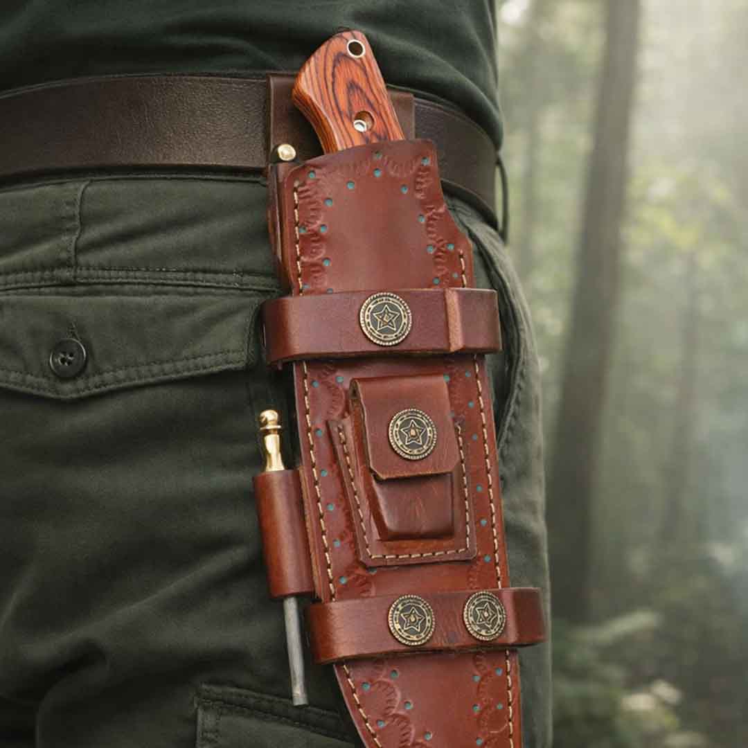 Hand-Forged 300-Layer Tanto Set