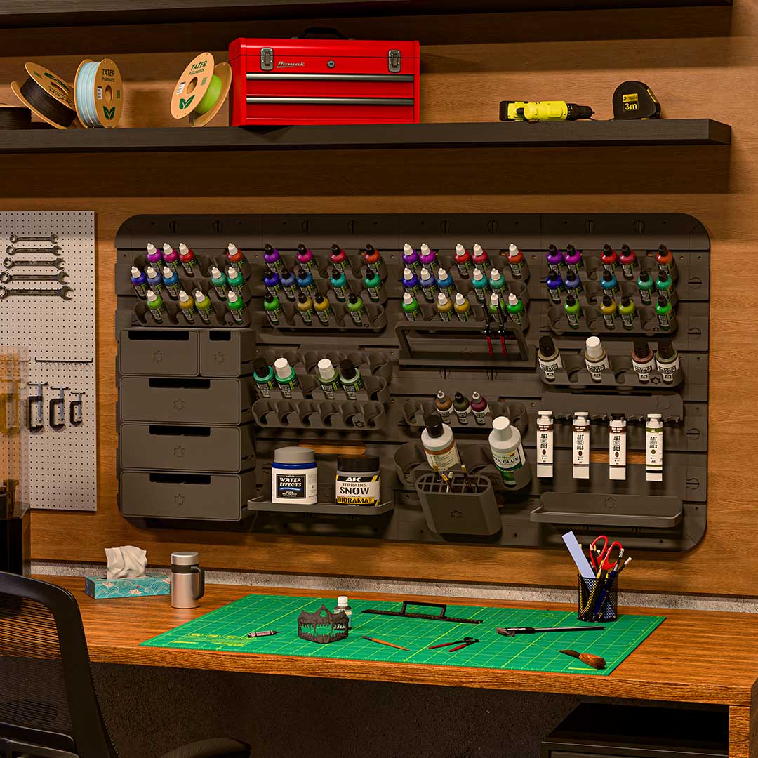 3D-Printable Modular Wall Organizer