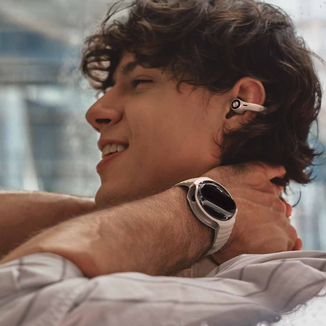 2-in-1 Watch With Open-Ear Earbuds