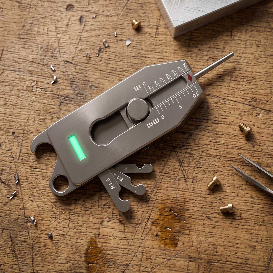 Titanium 6-in-1 Key Caliper
