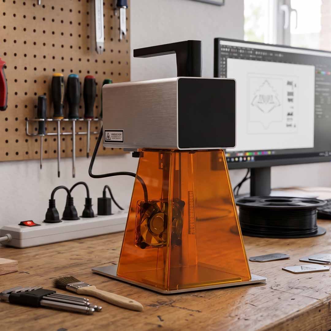 Compact Modular Galvo Laser Engraver