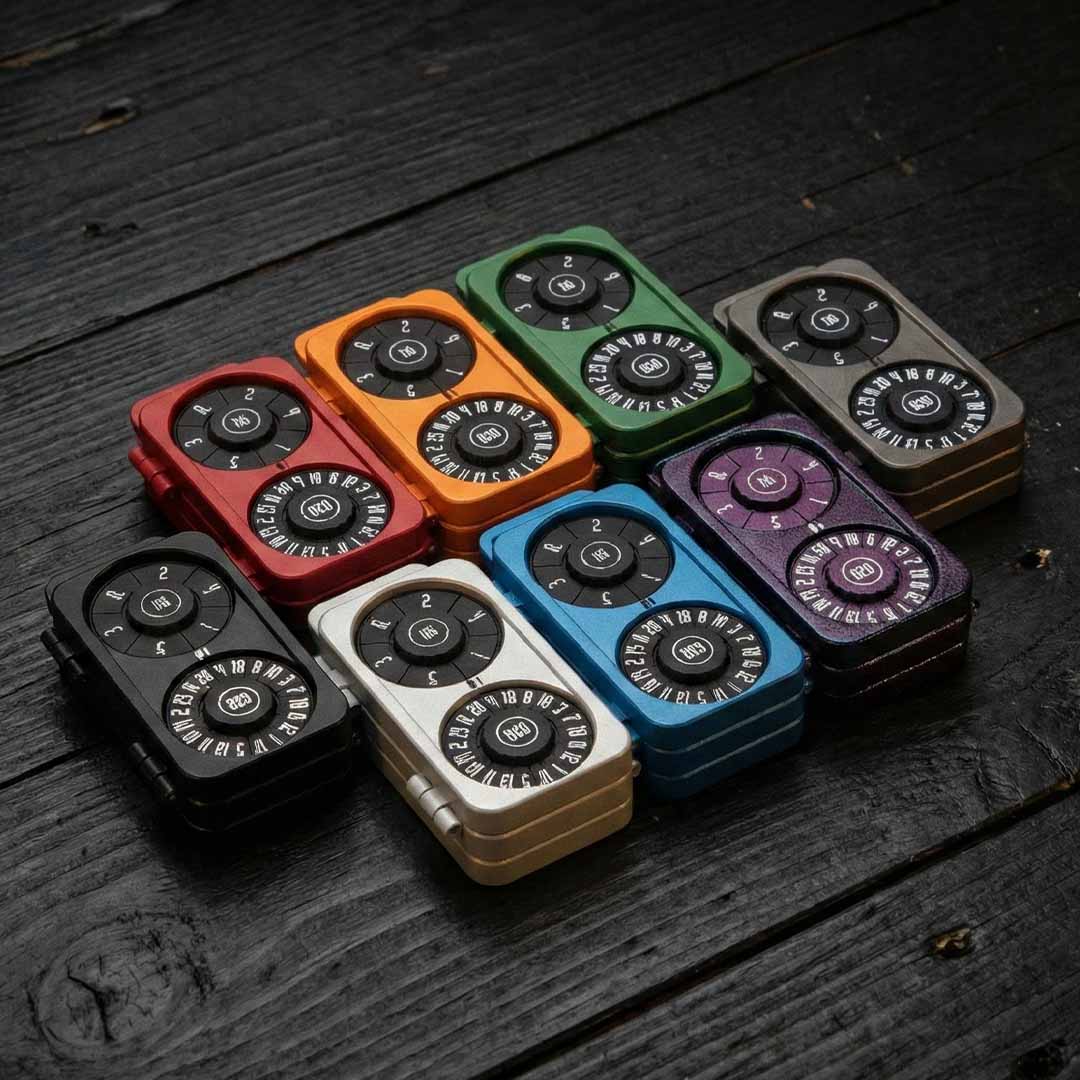 Magnetic Tri-Fold Metal Dice, d4 to d20