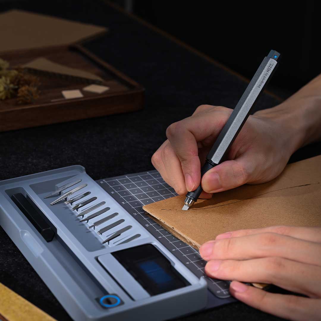 One-Press Hobby Knife Workspace