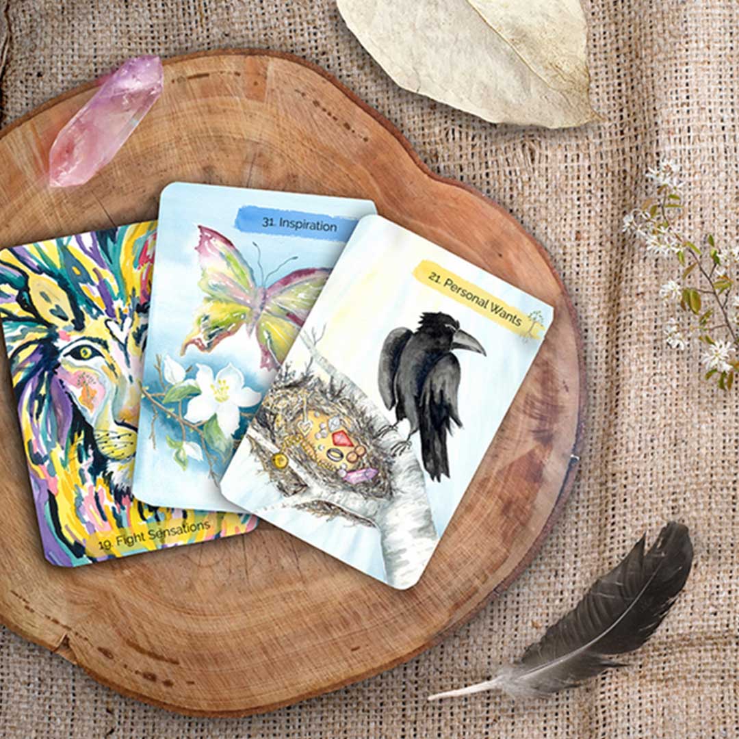56 Hand-Painted Oracle Cards for Soul Wisdom