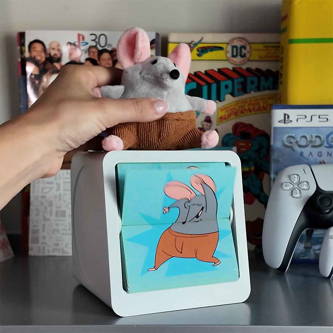 Analog Animation Box With Swappable Art
